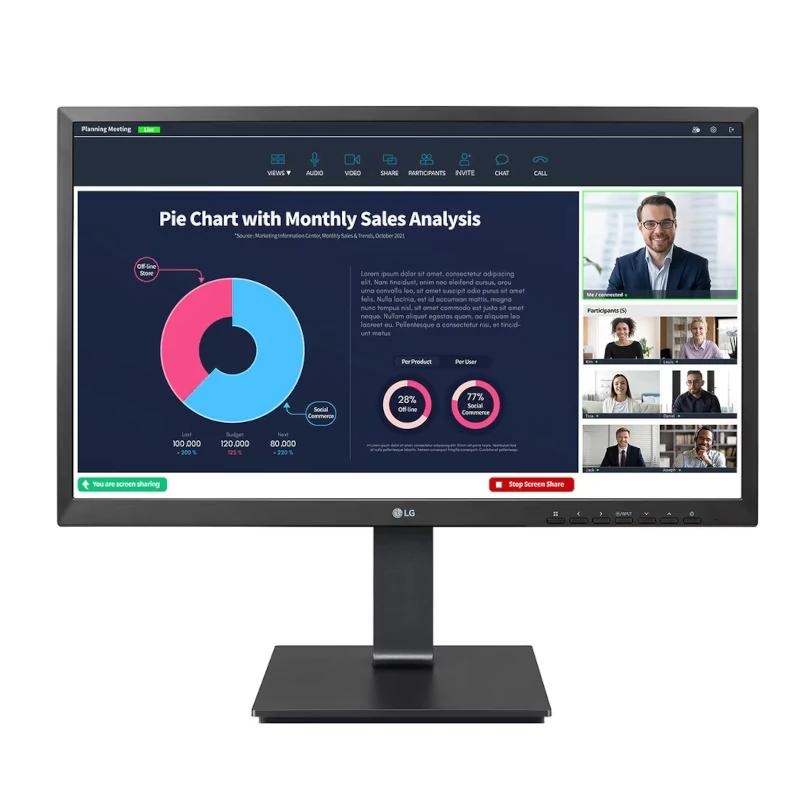 FMOMLE0979_800 LG 24BP75CP-B Monitor 23.8" RJ45 USBc Webc AA MM - Imagen 1