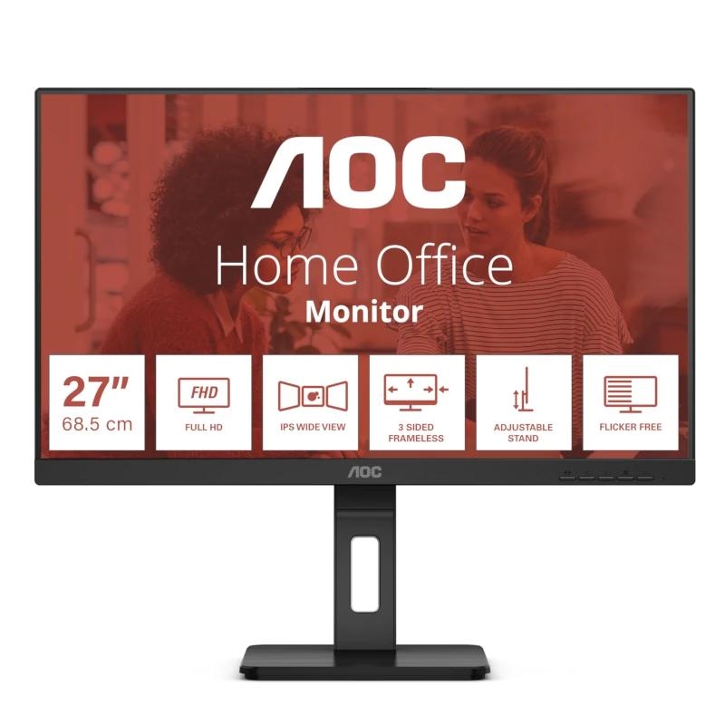 FMOMLE1001_800 AOC 27E3QAF Monitor 27" IPS FHD 75Mhz MM AA - Imagen 1