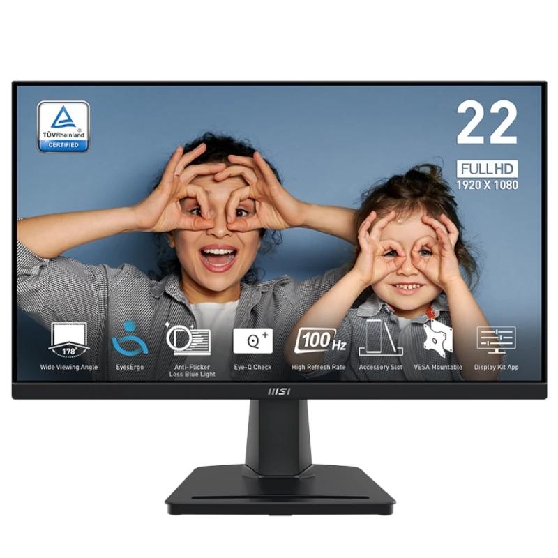 FMOMLE1107_800 MSI MP225V Monitor 21.5" VA FHD 100hz 1ms VGA HDMI - Imagen 1