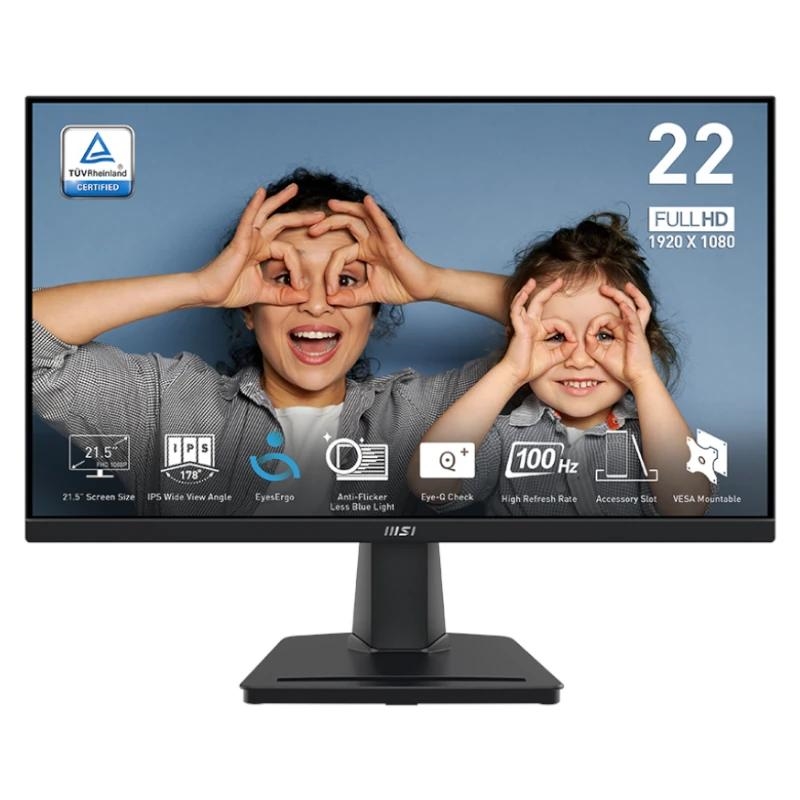 FMOMLE1138_800 MSI PRO MP225 E12VL Monitor 22" FHD 120Hz VGA HDMI - Imagen 1