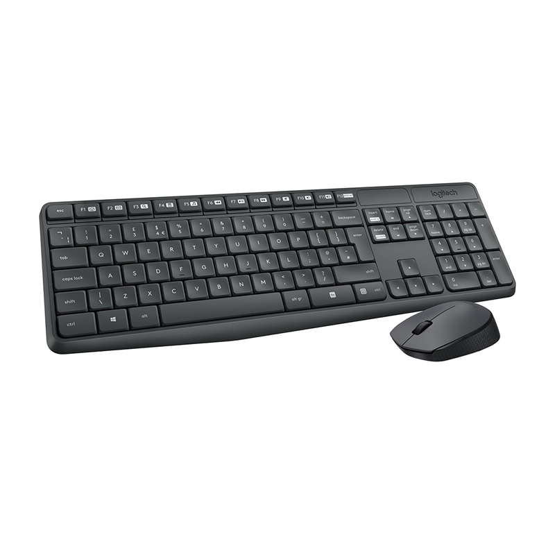 FTRCTR0119_800 Logitech MK235 Teclado y ratón Inalámbrico Gris - Imagen 1