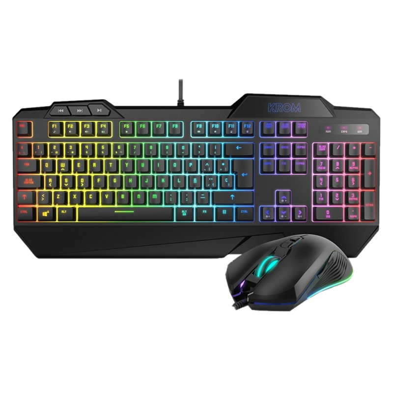 FTRCTR0177_800 Krom Pack Teclado Semimecanico y Raton Krusher SP - Imagen 1