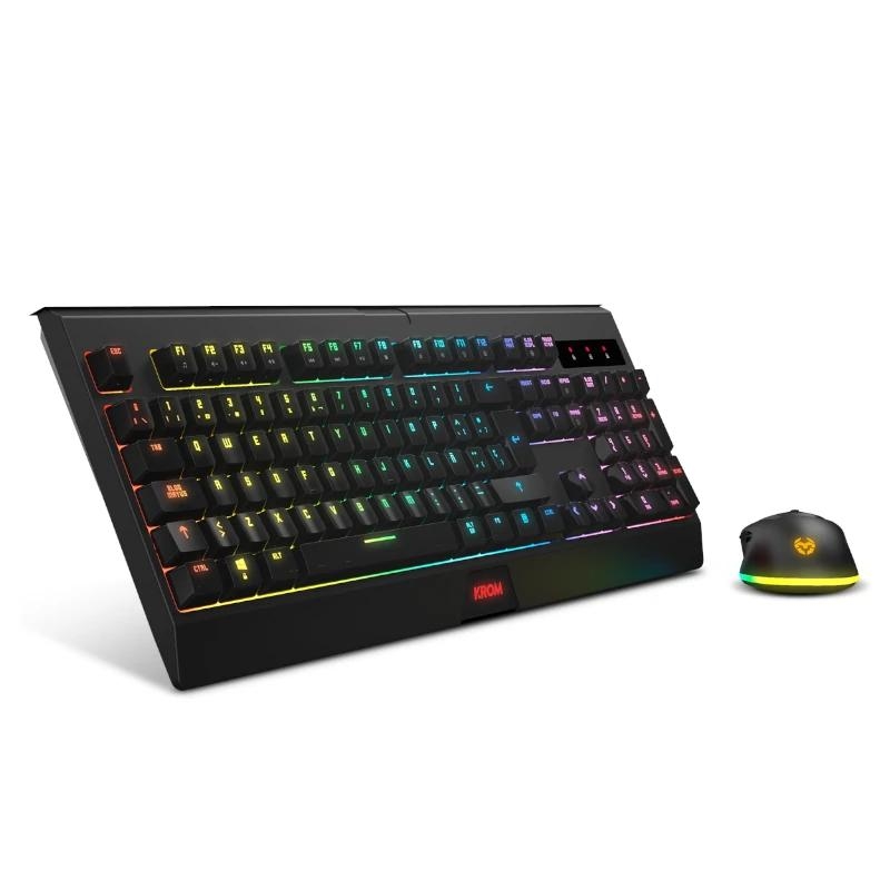 FTRCTR0222_800 KROM KABALA | Kit Teclado y Ratón Wireless RGB SP - Imagen 1