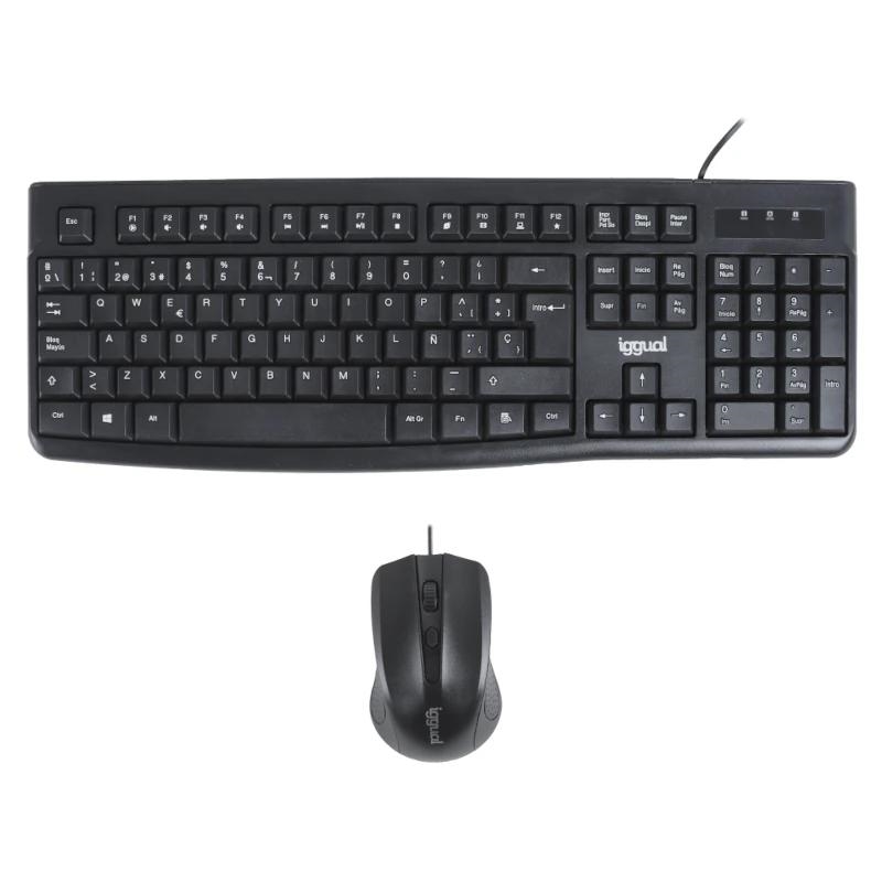FTRCTR0233_800 iggual Kit teclado y ratón CMK-BUSINESS2 negro - Imagen 1