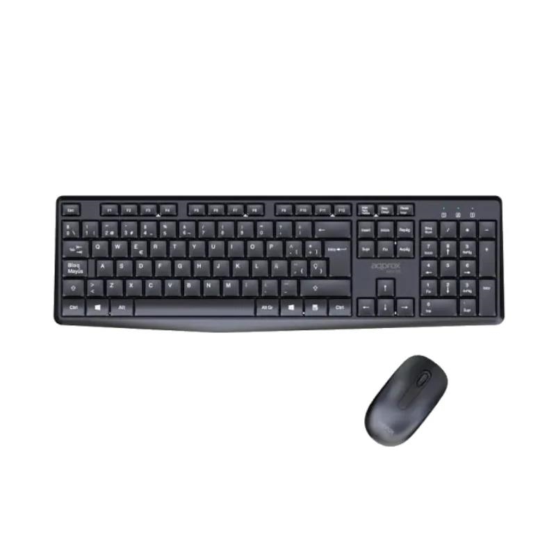 FTRCTR0253_800 APPROX Teclado+raton inalamb X420B 1000DPI Negro - Imagen 1