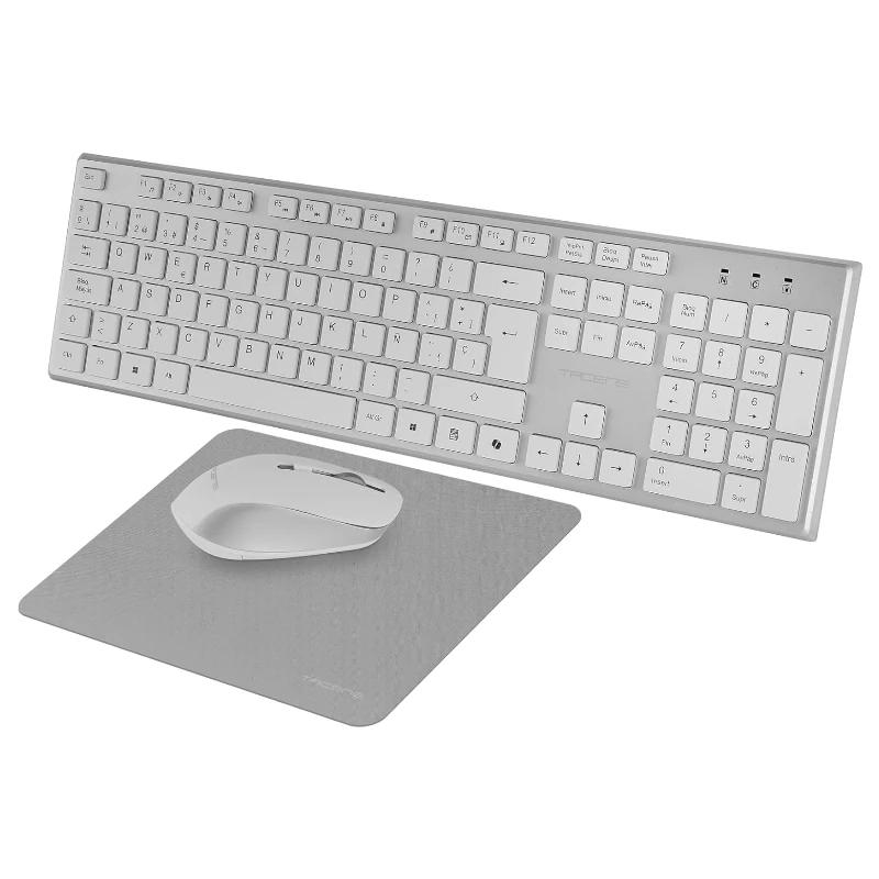 FTRCTR0259_800 Tacens 3EN1 Teclado+Ratón+Alfom Inalámbrico Blanco - Imagen 1