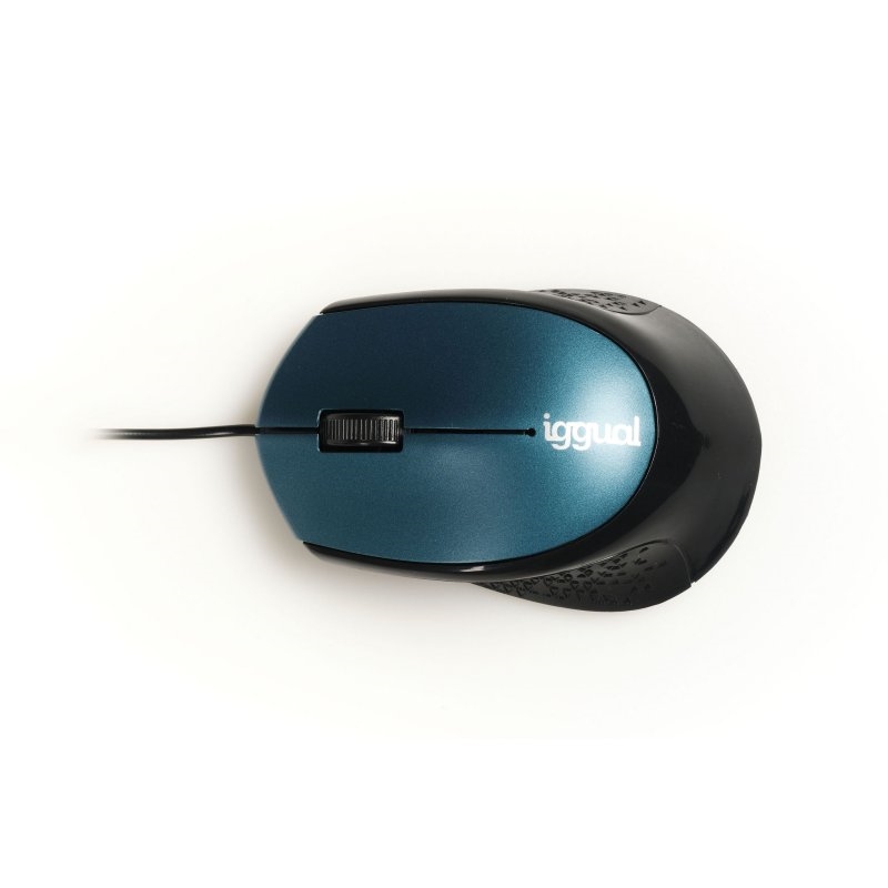FTRRCA0708_800 iggual Ratón óptico COM-ERGONOMIC-R-800DPI azul - Imagen 1