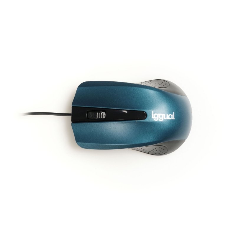 FTRRCA0709_800 iggual Ratón óptico COM-ERGONOMIC-RL-800DPI azul - Imagen 1