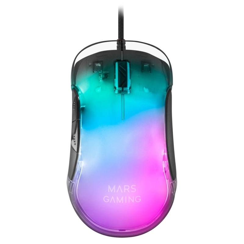 FTRRCA0732_800 Mars Gaming Raton Gaming MMGLOW black - Imagen 1
