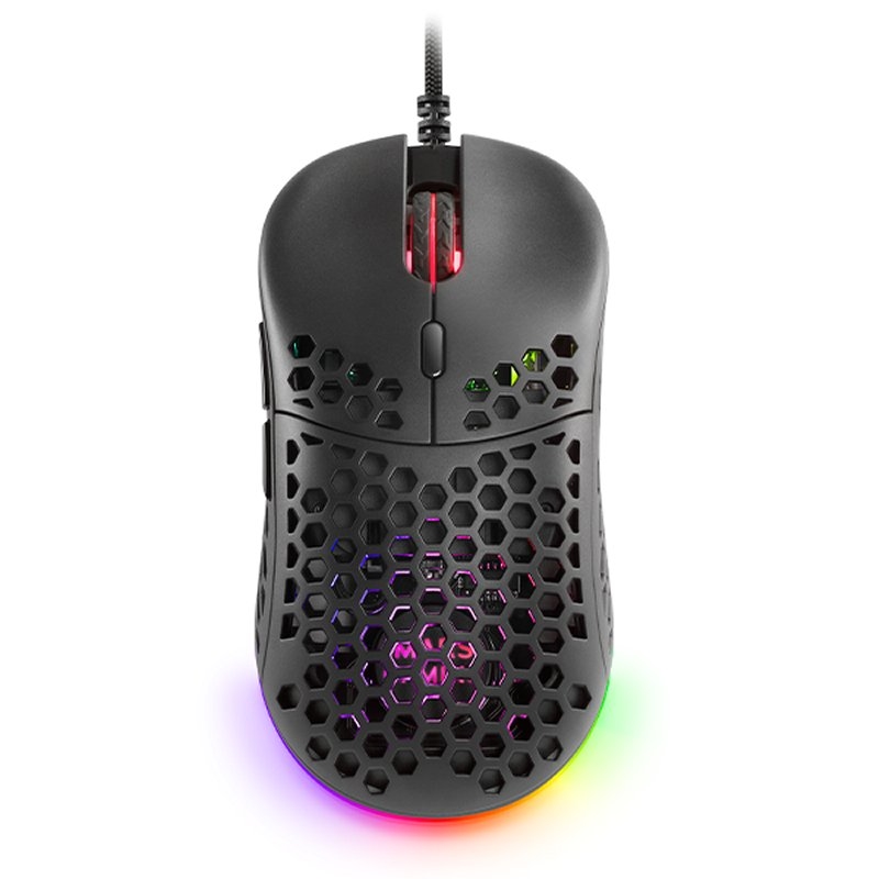 FTRRCA0740_800 Mars Gaming Raton Gaming ligero RGB negro - Imagen 1