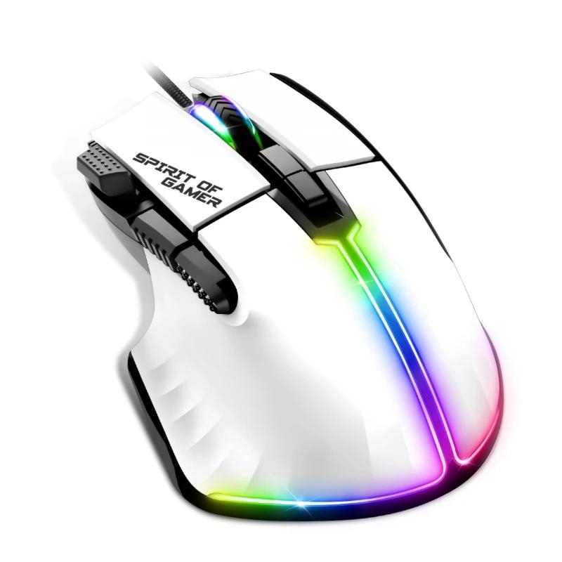 FTRRCA0761_800 Spirit of Gamer Raton Souris Pro M5 Blanco - Imagen 1