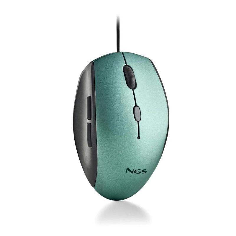 FTRRCA0769_800 NGS WIRED ERGO SILENT MOUSE + USB TYPE C ADAPT ICE - Imagen 1