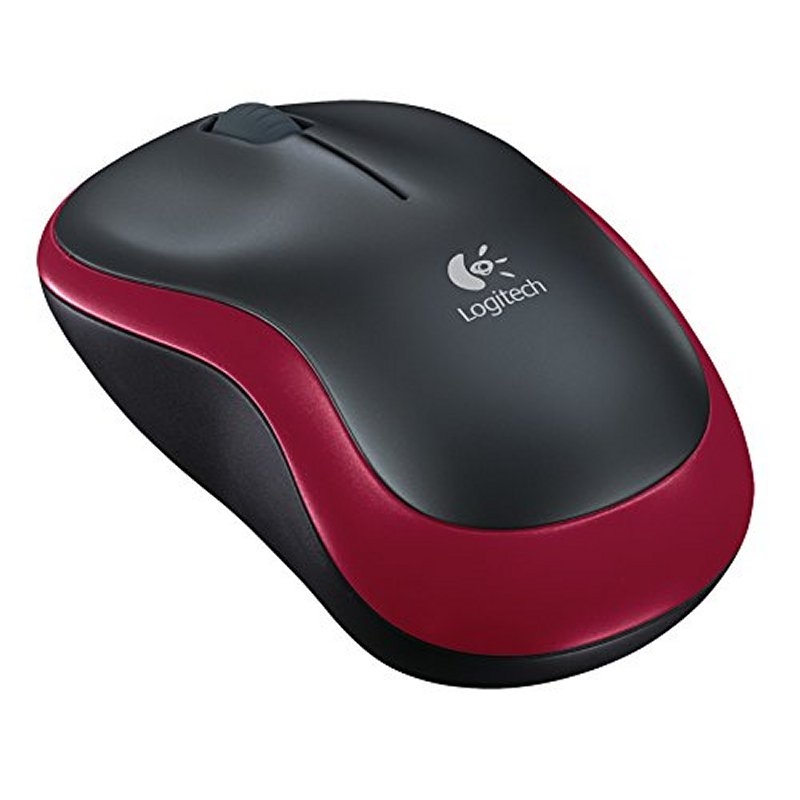 FTRRIN0141_800 Logitech Ratón Inalámbrico M185 Rojo - Imagen 1