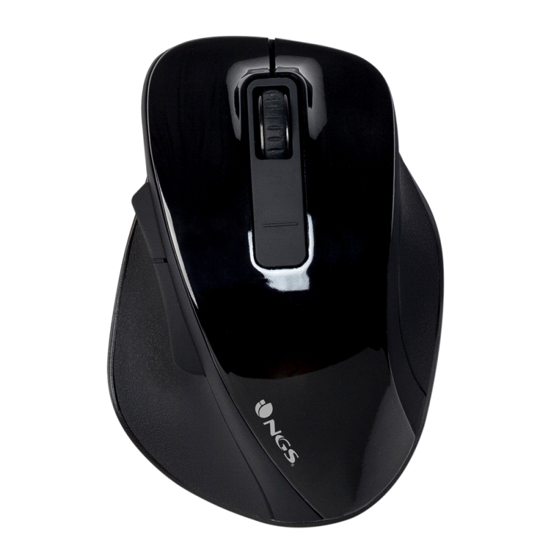 FTRRIN0401_800 NGS Ratón Inalámbrico 2.4 GHz BOWBLACK16000DPI Neg - Imagen 1