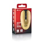 NGS Raton Inalambrico Recargable Silencioso Dorado - Imagen 4