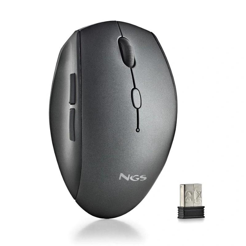 FTRRIN0488_800 NGS RATON INALAMBRICO CON TECLAS SILENCIOSAS NEGRO - Imagen 1