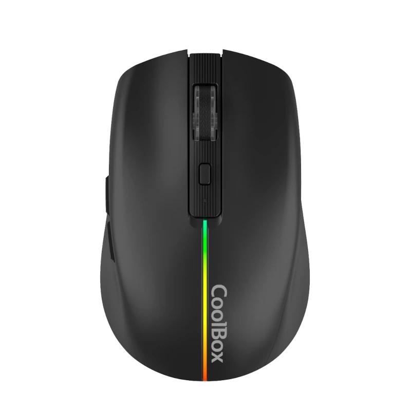 FTRRIN0540_800 Coolbox Gaming Ratón W01 1600DPI Inalámbrico Negr - Imagen 1