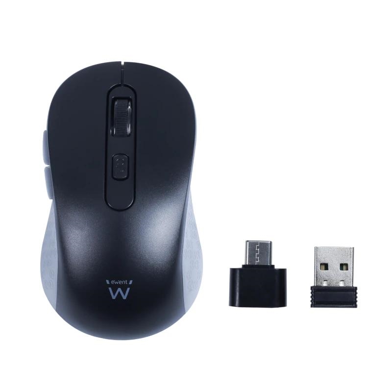 FTRRIN0549_800 EWENT EW3204 Ratón inalámbrico 2.4GHz click silen - Imagen 1