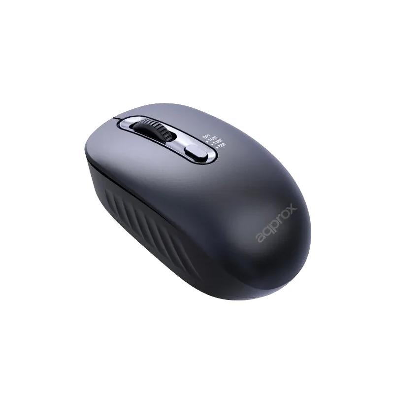 FTRRIN0560_800 APPROX Ratón inalámbrico APPXM200 2.4GHZ Negro - Imagen 1