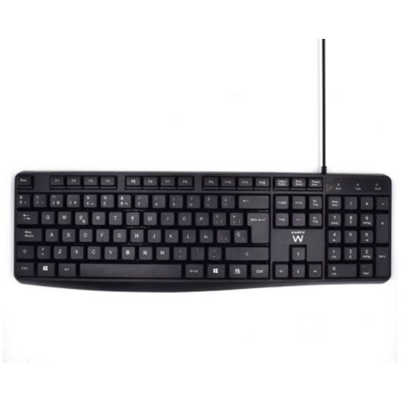 FTRTUS0488_800 Ewent EW3001 teclado escritura silenciosa USB - Imagen 1