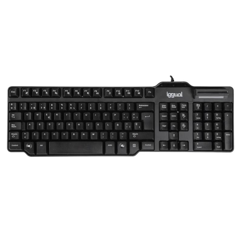 FTRTUS0556_800 iggual Teclado con lector DNI CK-ID-DNI SMARTcard - Imagen 1