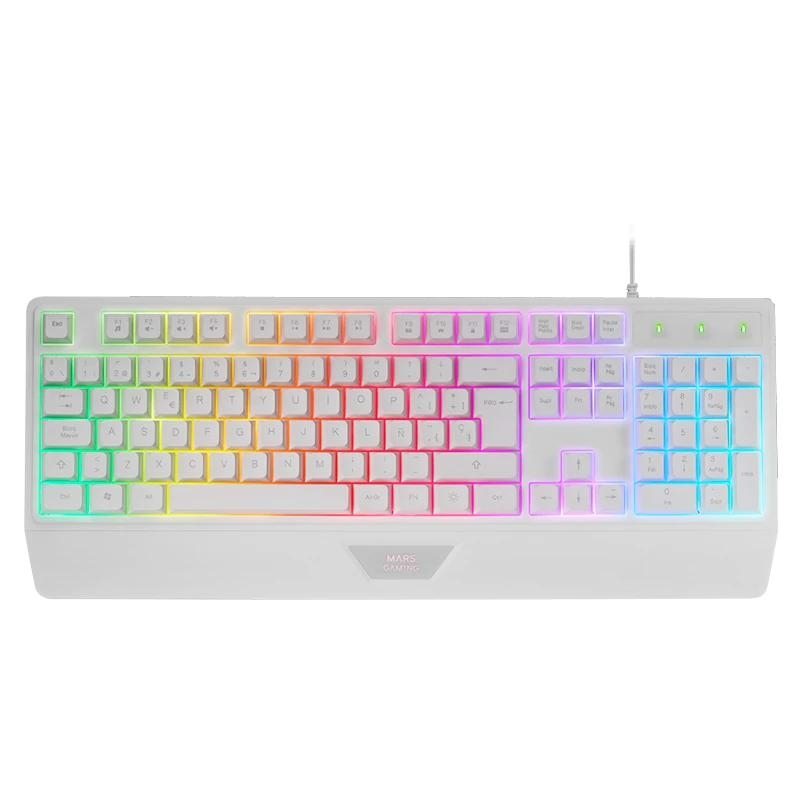 FTRTUS0577_800 Mars Gaming Teclado MK124 Blanco - Imagen 1