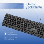 iggual Teclado USB estándar CK-OFFICE-105T negro - Imagen 2