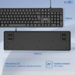 iggual Teclado USB estándar CK-SILENT-105T negro - Imagen 4