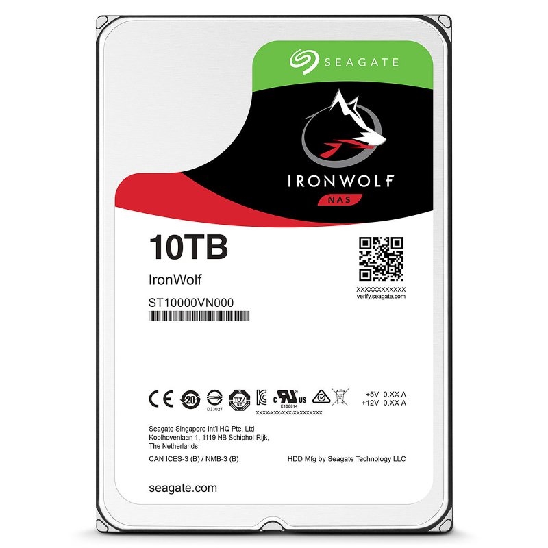 IAIDMA0512_800 Seagate IronWolf NAS ST10000VN000 10TB 3.5" SATA3 - Imagen 1
