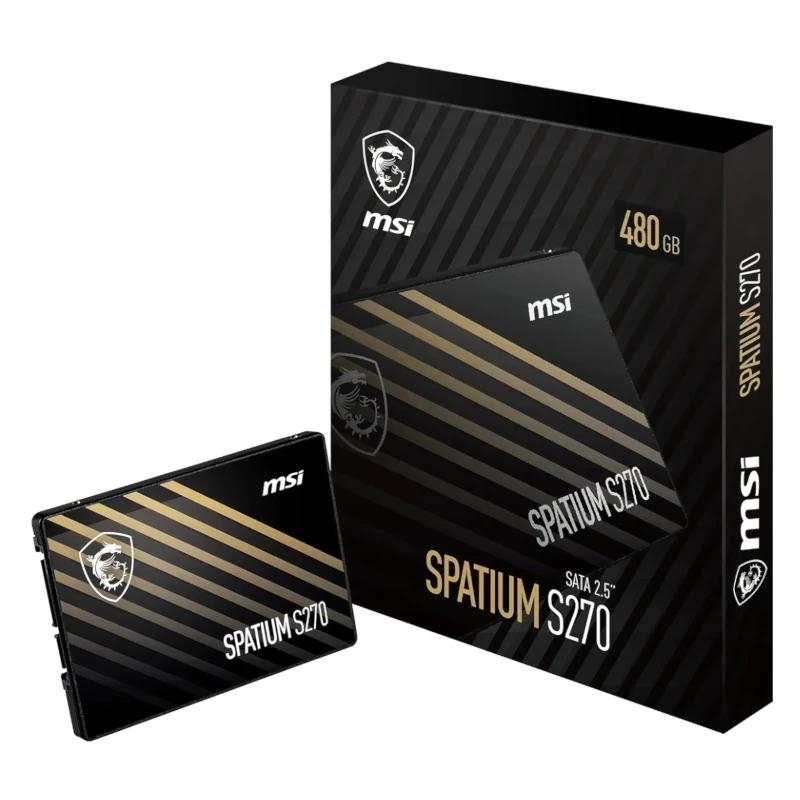 IAIDSO0895_800 MSI SSD Spatium S270 480Gb 2.5" Sata 3 6Gbps - Imagen 1
