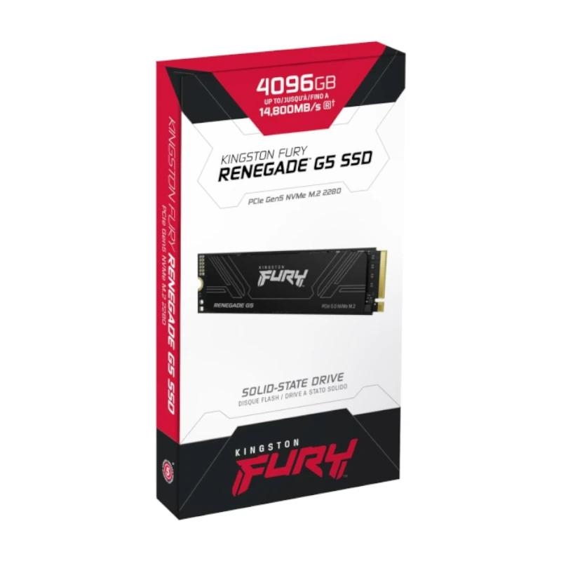 IAIDSO0902_800 Kingston Fury Renegade G5 SSD 4TB PCIe5.0 14200M-s - Imagen 1