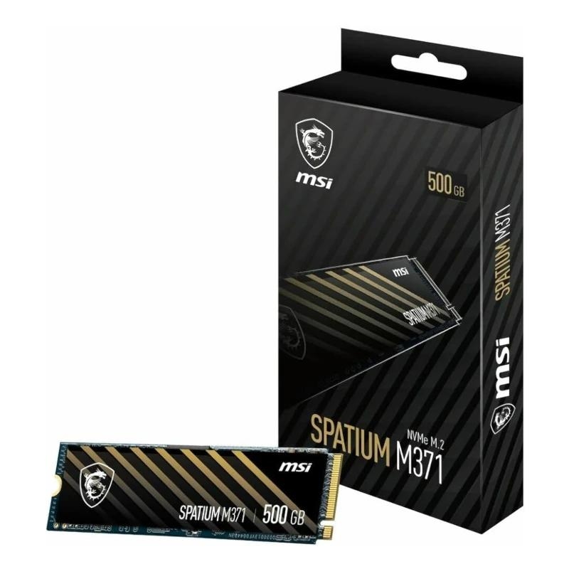 IAIDSO0916_800 MSI SSD Spatium M371 500Gb PCIe 3.0 NVMe 2200 Mb-s - Imagen 1