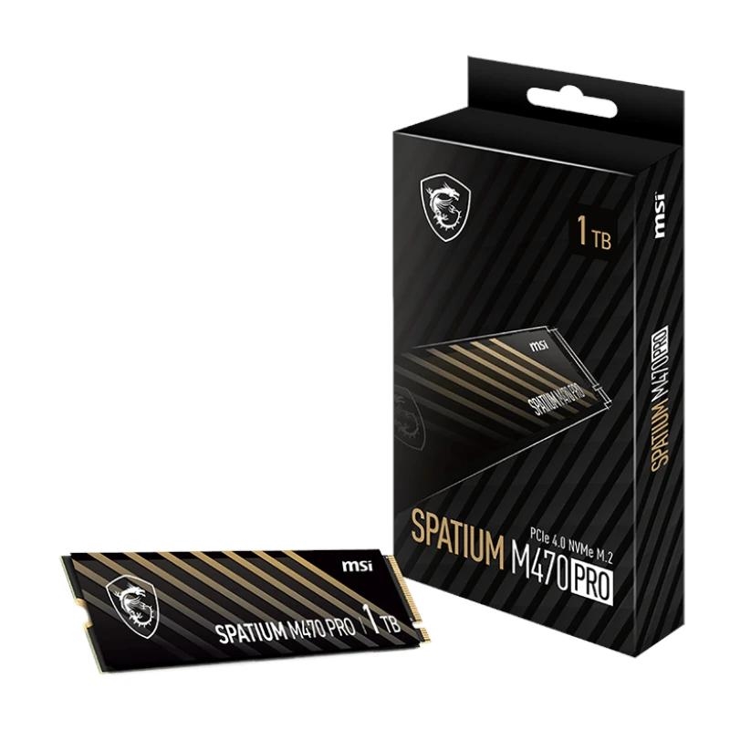IAIDSO0918_800 MSI SSD Spatium M470 Pro 1Tb PCIe 4.0 NVMe 6000Mbs - Imagen 1