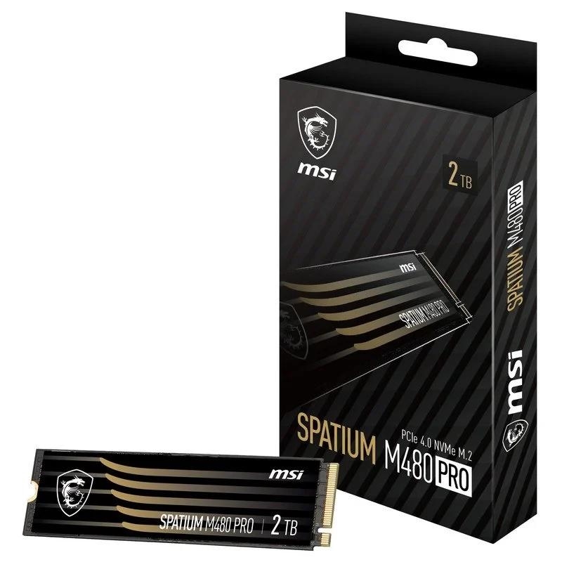 IAIDSO0960_800 MSI SSD Spatium M480 Pro 2Tb PCIe 4.0 NVMe 7400Mbs - Imagen 1
