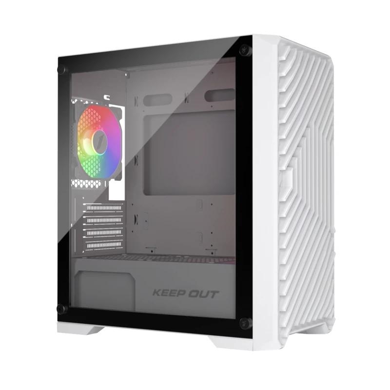 ICACMM0324_800 Keep Out Caja M-Atx XC-220W 4FANS Usb3.0 White - Imagen 1
