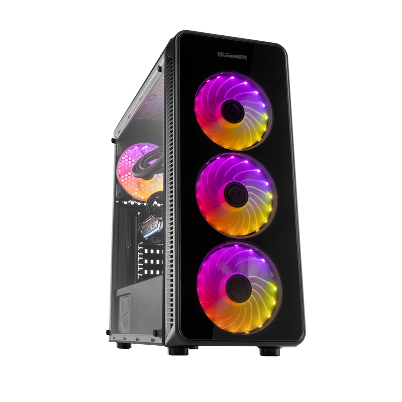 ICACSM0509_800 Nox Semitorre ATX NOX Hummer TGM Rainbow RGB - Imagen 1