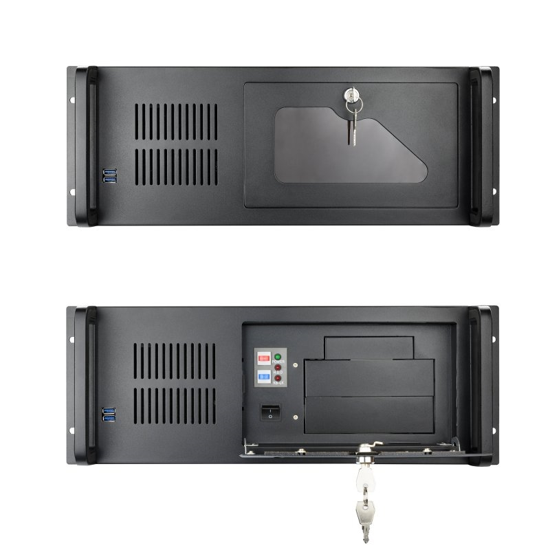 ICACSM0547_800 Tooq Caja RACK-406N-USB3 4U 19" ATX Sin F.A Negro - Imagen 1