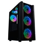 Hiditec Semitorre V30 PRO ARGB CRISTAL TEMPLADO - Imagen 2