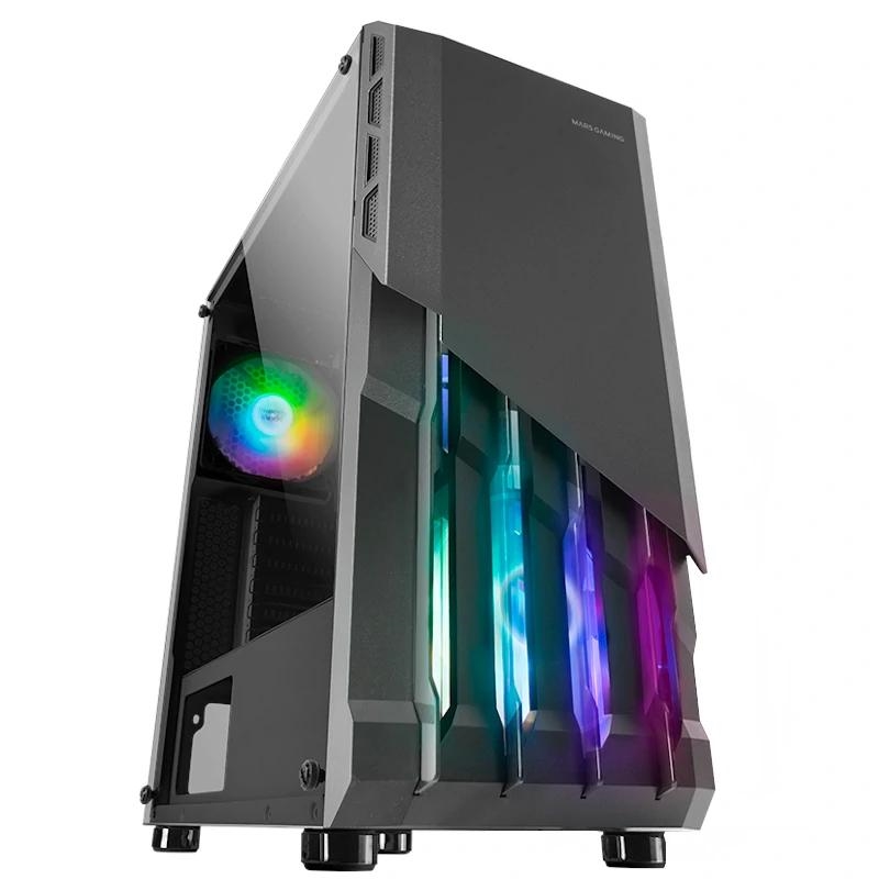 ICACSM0734_800 MARS GAMING CAJA MC-X2 ATX METAL FRONT BLACK - Imagen 1