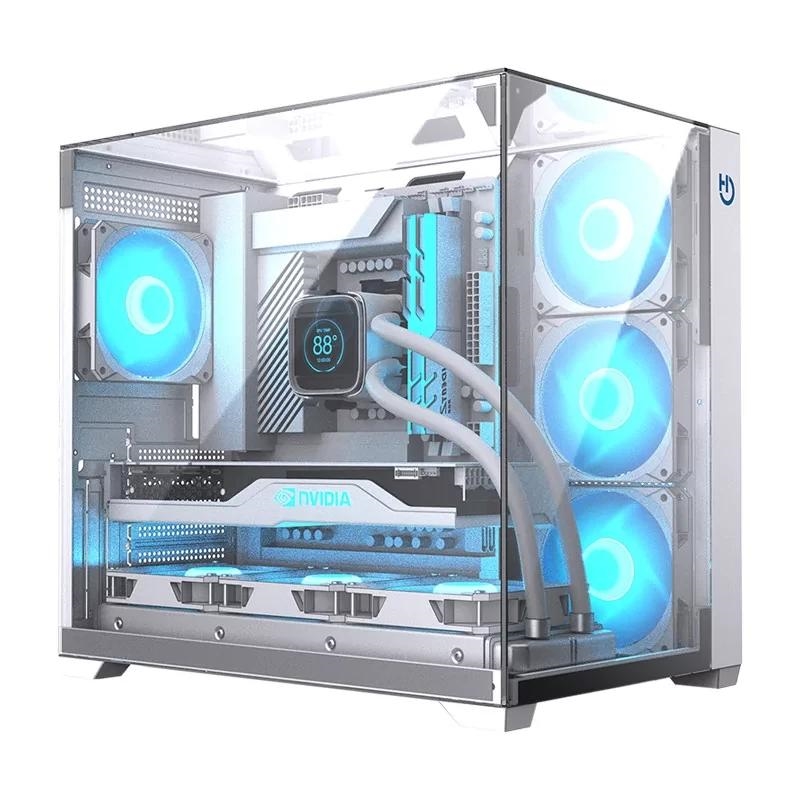 ICACSM0837_800 Hiditec Caja ATX Gaming Sky White USB 3.1 TYPE-C - Imagen 1