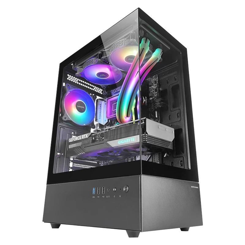 ICACSM0878_800 MARS GAMING Caja ATX Ventis FRGB Silence Negro - Imagen 1