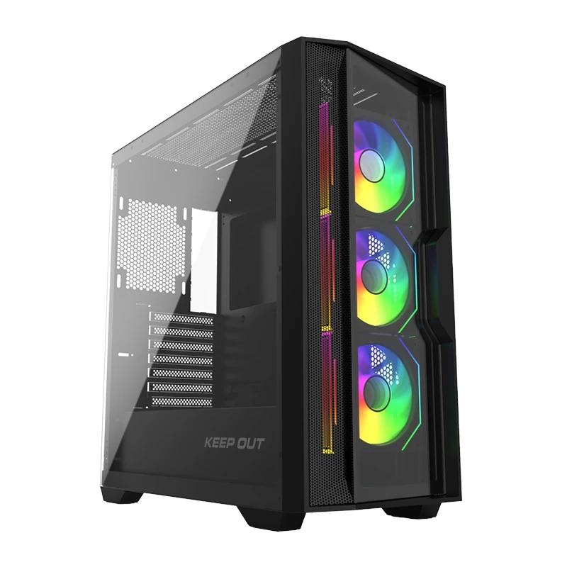 ICACSM0880_800 Keep Out Caja M-Atx KO XC-500 ARGB USB3 BlackGlass - Imagen 1