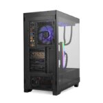 NOX Semitorre HUMMER ETHER Cristal Curvo Negro - Imagen 3