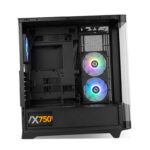 NOX Semitorre HUMMER ETHER Cristal Curvo Negro - Imagen 4