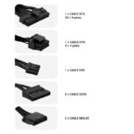 CoolBox Fuente.Alim 20+4 pin ATX BASIC 500W - Imagen 4