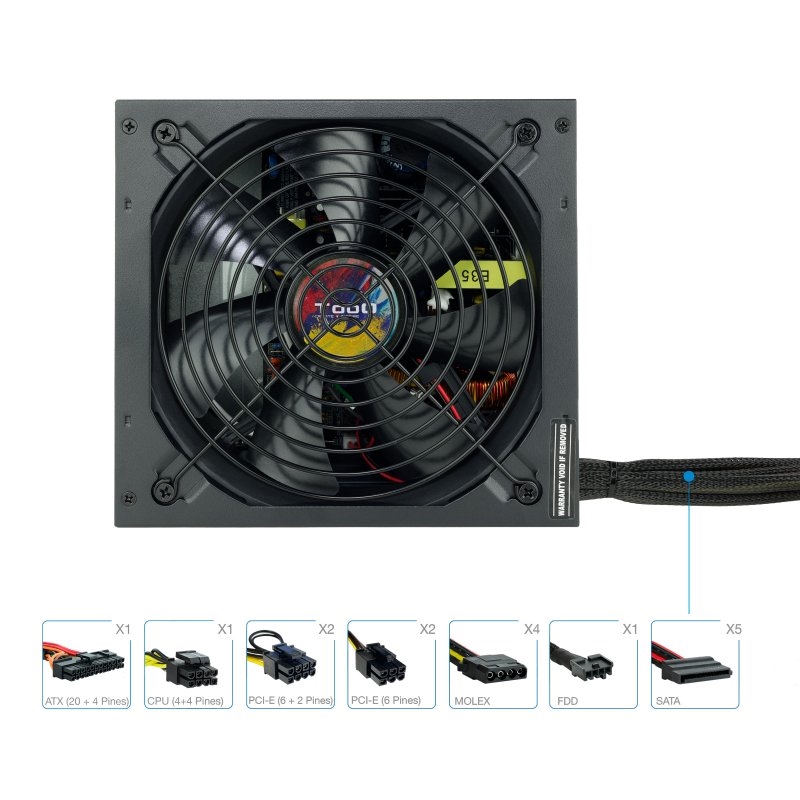 ICAFA70319_800 Tooq Fuente Alimentación TQAPOLO-750SP 750W - Imagen 1
