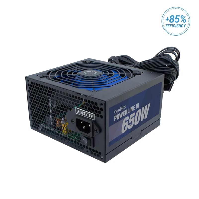 ICAFA70393_800 COOLBOX FUENTE ALIM. ATX POWERLINE3 650W 85%EFI - Imagen 1