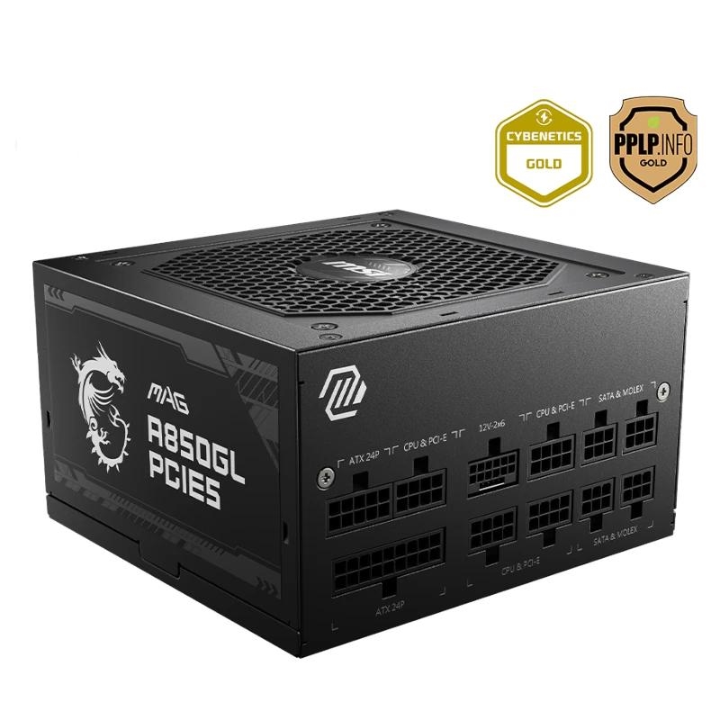 ICAFA70416_800 MSI Fuente Alimentación MAG A850GL PCIE5 II 850W - Imagen 1