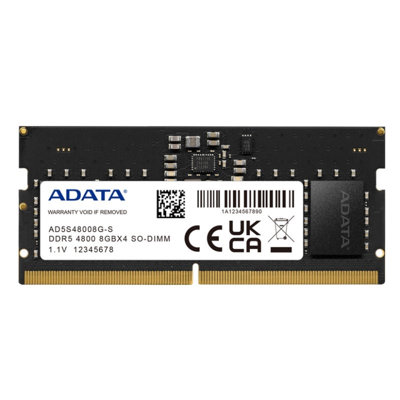IMEMD50011_800 ADATA RAM AD5S48008G-S SO DIMM 8GB 4800Mhz DDR5 - Imagen 1