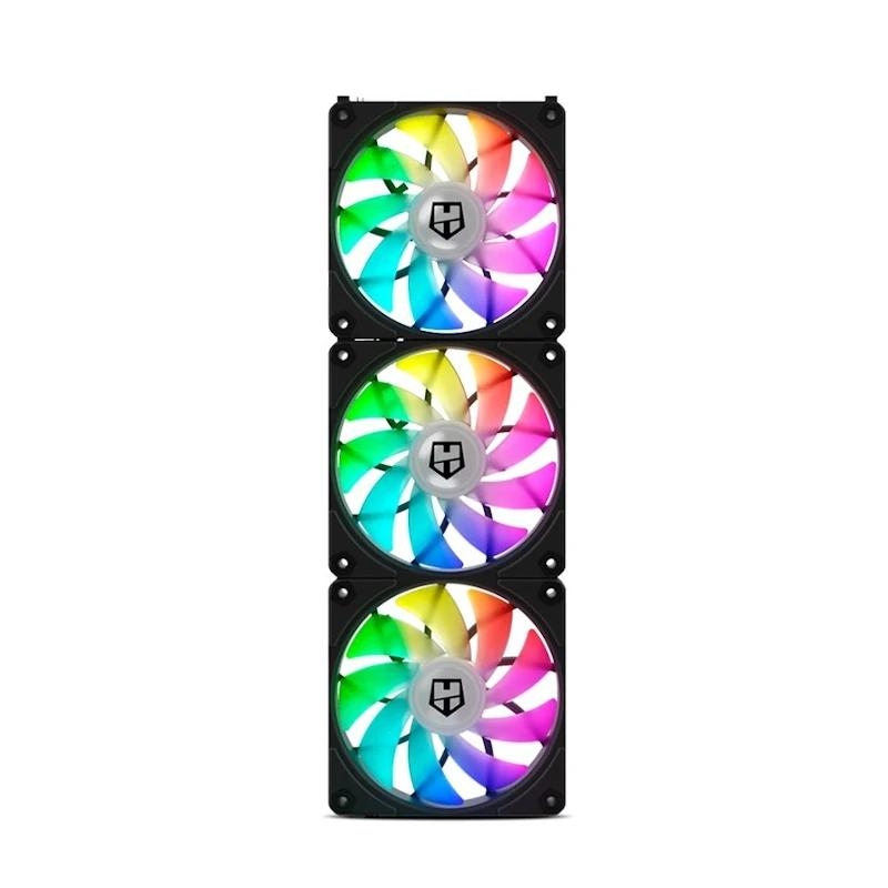 IMIVEN0424_800 NOX HUMMER EASYLINK | ARGB FANS KIT NEGROS - Imagen 1